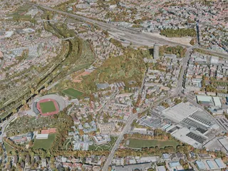 Augsburg City, Germany (2020) 3D Model preview