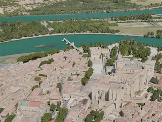 Avignon City, France (2020) 3D Model preview