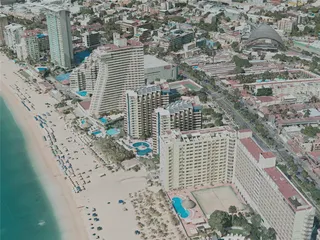 Acapulco City, Mexico (2020) 3D Model preview