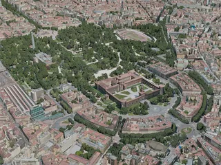 Milan City, Italy (2020) 3D Model preview