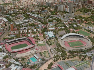 Johannesburg City, South Africa (2020) 3D Model preview