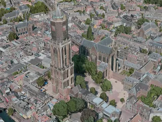 Utrecht City, Netherlands (2020) 3D Model preview