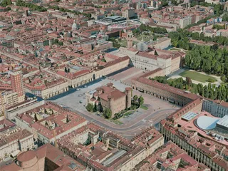 Turin City, Italy (2020) 3D Model preview