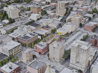 Tacoma City, USA (2020) 3D Model preview