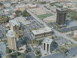 Springfield City, MO, USA (2020) 3D Model preview