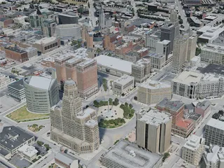 Buffalo City, NY, USA (2020) 3D Model preview