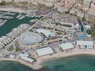 Cannes City, France (2020) 3D Model preview