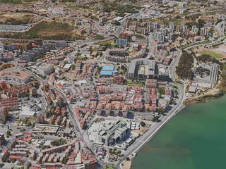 Algeciras City, Spain (2020) 3D Model preview