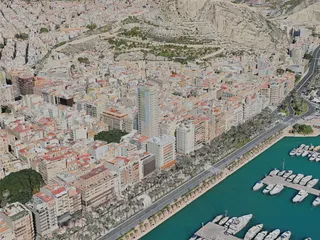 Alicante City, Spain (2020) 3D Model preview