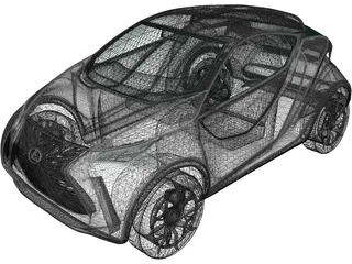 Lexus LF-SA Concept 3D Model preview