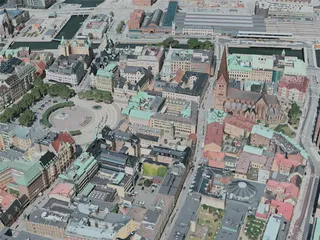 Malmo City, Sweden (2020) 3D Model preview