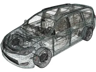 Chrysler Pacifica (2016) 3D Model preview