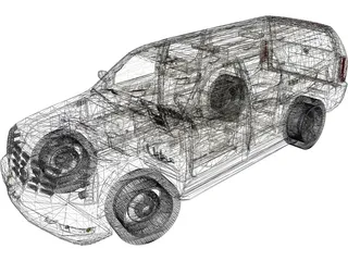 Cadillac Escalade ESV (2008) 3D Model preview