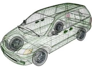 Mazda MPV (2000) 3D Model preview