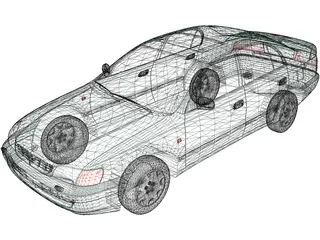 Toyota Carina E (1996) 3D Model preview