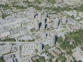Coquitlam City, Canada (2020) 3D Model preview