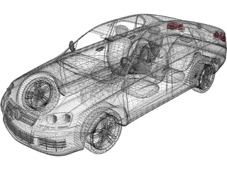Volkswagen Jetta (2006) 3D Model preview