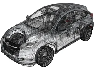 Honda HR-V (2016) 3D Model preview