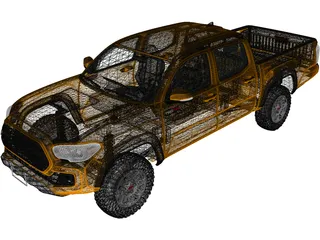 Toyota Tacoma Double Cab  (2017) 3D Model preview