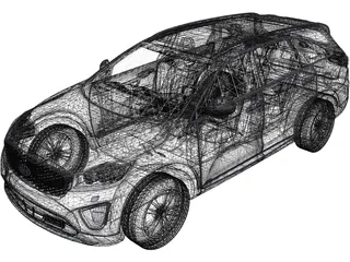 Kia Sorento (2014) 3D Model preview