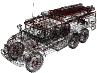 ZIL 131 AC40 (1970) 3D Model preview