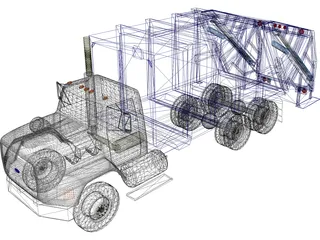 Garbage Truck 3D Model preview