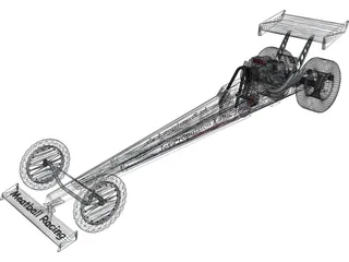 Dragster 3D Model preview