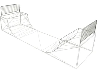 Ramp for Skeating 3D Model preview