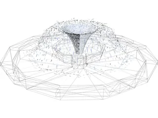 Water Fountain 3D Model preview