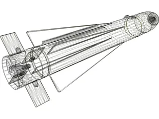 AGM-65K Maverick Missile 3D Model preview
