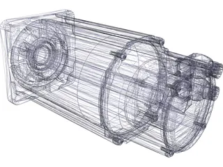 Bosch Rexroth Servo 3D Model preview