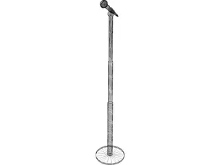 Audio Microphone 3D Model preview