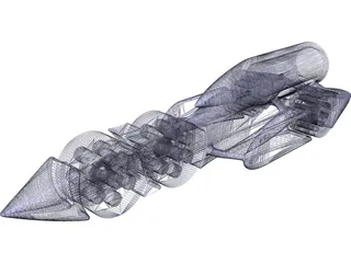 Model Land Speed Record Car 3D Model preview