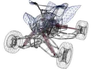 Yamaha Quad 3D Model preview