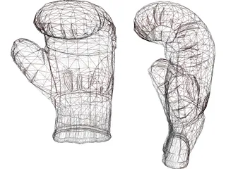 Boxing Gloves 3D Model preview