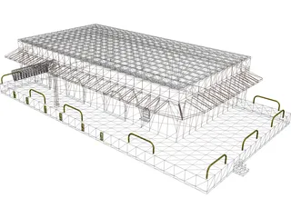 Depot Station 3D Model preview