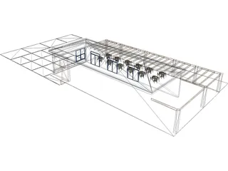 Country Restaurant 3D Model preview