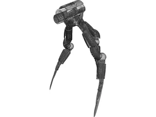 Robot Tripod Guerre des Mondes 3D Model preview