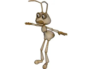 Cartoon Ant 3D Model preview