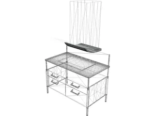 Kitchen Hood 3D Model preview