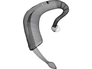 Bluetooth Earpiece 3D Model preview