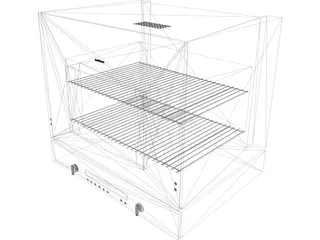 Gaggenau BL 253-110 Lift Oven 3D Model preview
