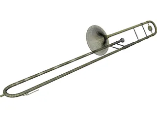 Trombone 3D Model preview
