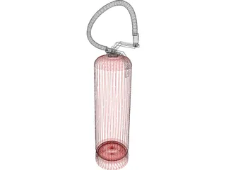 Fire Extinguisher 3D Model preview