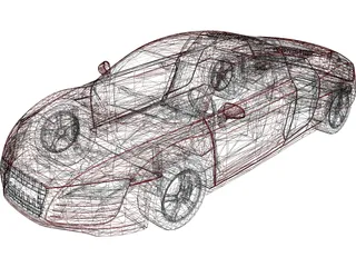 Audi R8 3D Model preview