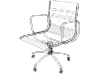 Charles Eames Chair 3D Model preview