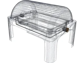 Chaffing Dish 3D Model preview
