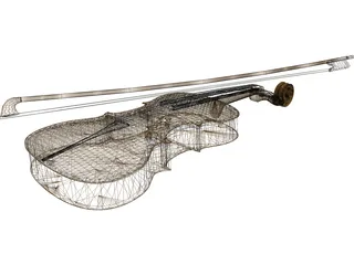 Violin 3D Model preview