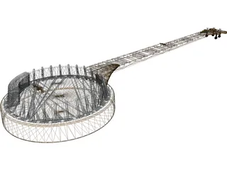 Banjo 3D Model preview