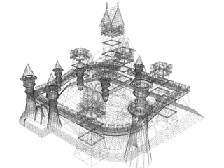 Czech Castle 3D Model preview